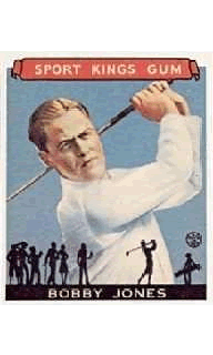 REPRINT 1933 Sport Kings #38 Bobby Jones Golf REPRINT