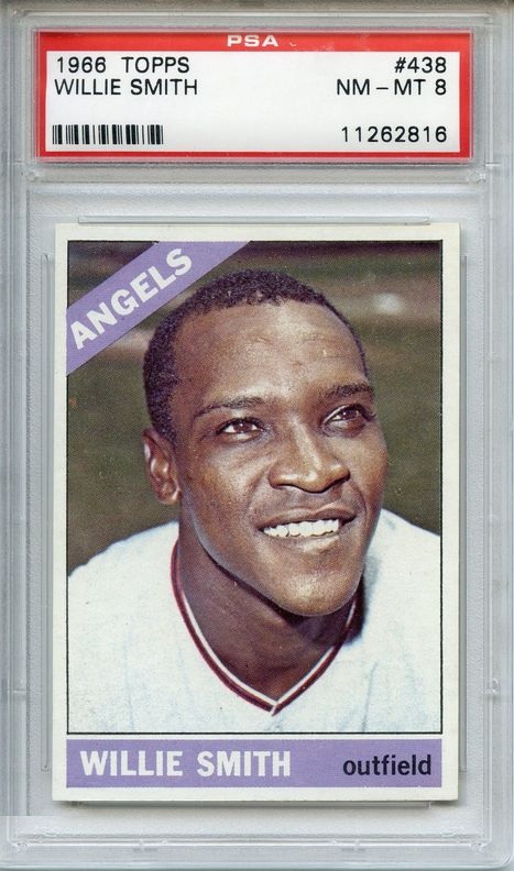 1966 Topps #438 Willie Smith California Angels PSA 8