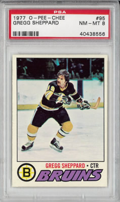 1977 O-Pee-Chee #95 Gregg Sheppard Boston Boston Bruins low pop