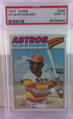 1977 Topps #248 Wilbur Howard Houston Astros PSA 9