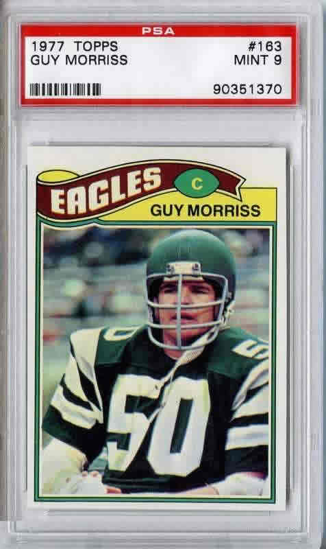 1977 Topps #163 Guy Morriss Philadelphia Eagles PSA 9
