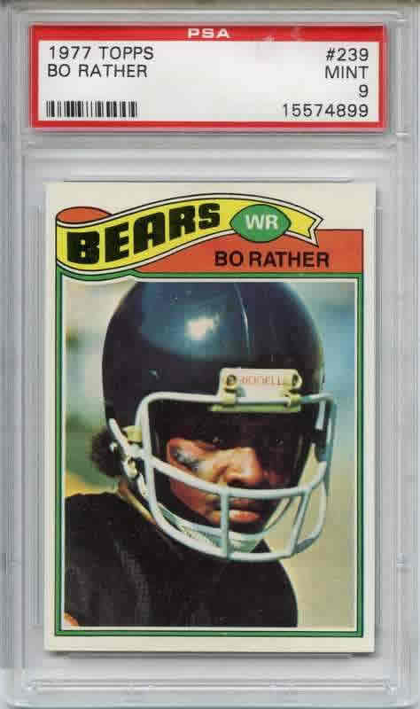 1977 Topps #239 Bo Rather Chicago Bears PSA 9