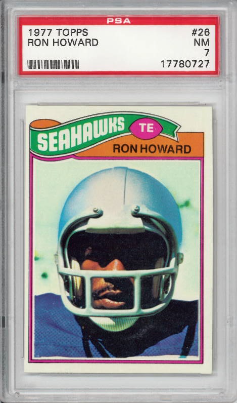 1977 Topps #26 Ron Howard Seattle Seahawks PSA 7