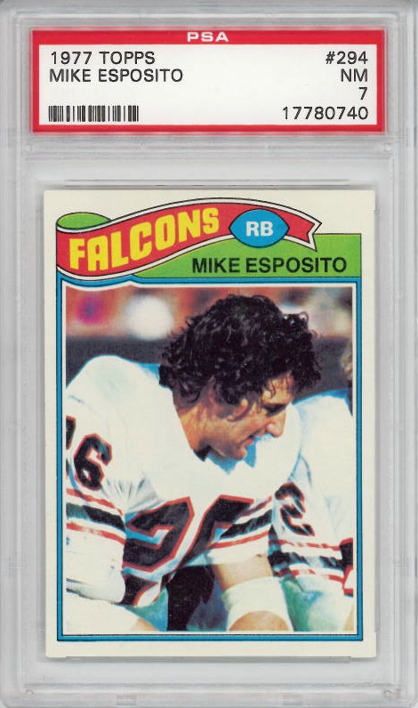 1977 Topps #294 Mike Esposito Atlanta Falcons PSA 7