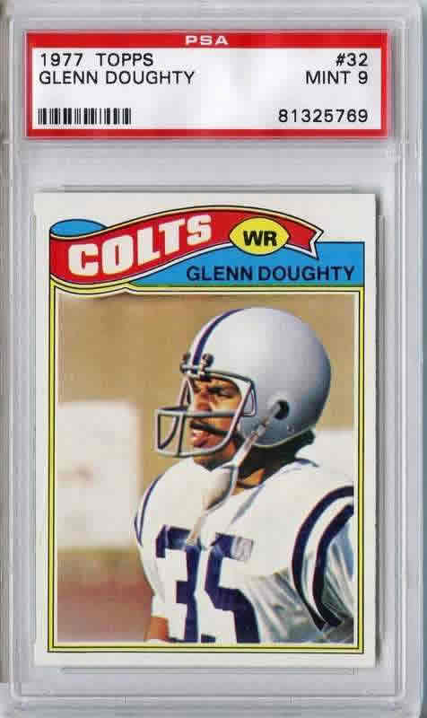 1977 Topps #32 Glenn Doughty Baltimore Colts PSA 9