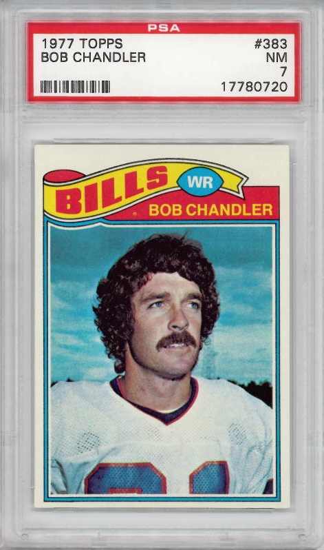 1977 Topps #383 Bob Chandler Buffalo Bills PSA 7