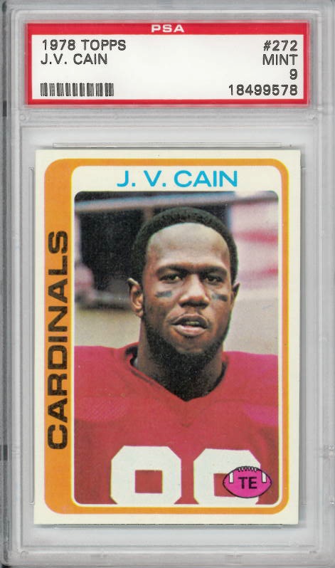 1978 Topps #272 J.V. Cain St. Louis Cardinals PSA 9