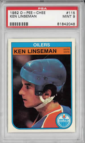 1982 O-Pee-Chee OPC #115 Ken Linseman Edmonton Oilers PSA 9