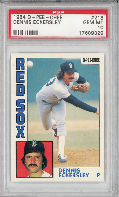 1984 O-Pee-Chee #218 Dennis Eckersley  Boston Red Sox PSA 10