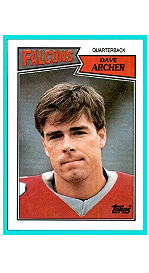 1987 Topps #249 Dave Archer Iowa State Cyclones Falcons Atlanta