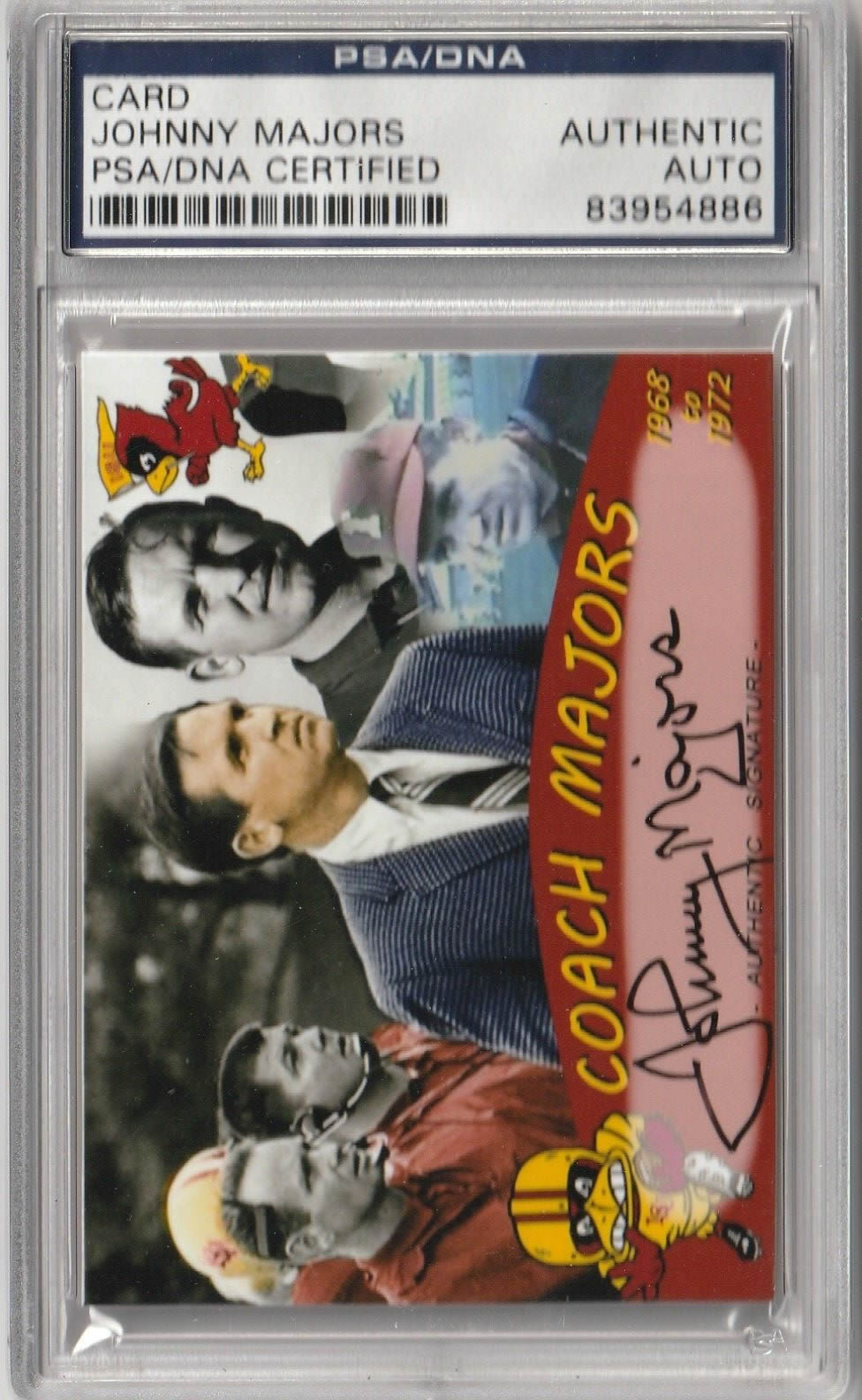 Johnny Majors Iowa State Cyclones Pittsburgh HOF signed autograp